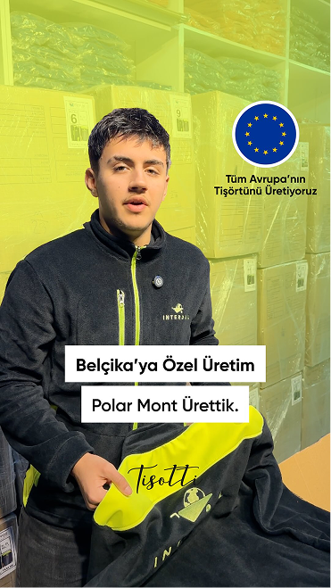Belçika’ya özel üretim polar mont ihrac ettik 🇪🇺